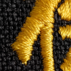 Haftowany Brelok Karate Kyokushin - Czarny Pas 1 Dan