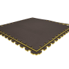 Tatami puzzlowe EVA 2 cm – czarno-żółte, 100 × 100 cm