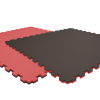 Tatami puzzlowe EVA 2 cm – czarno-czerwone, 100 × 100 cm