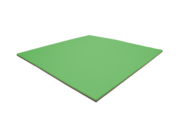 Tatami puzzlowe EVA 2 cm – szaro-zielone, 100 × 100 cm