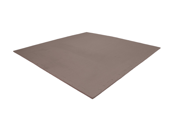 Tatami puzzlowe EVA 1 cm szare 100×100 cm – lekka mata treningowa do karate, fitness, sztuk walk