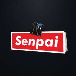 mygoewl3wa-senpai.png Naklejka Senpai SUPREME