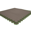 Tatami puzzlowe EVA 2 cm – szaro-zielone, 100 × 100 cm