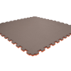 Tatami puzzlowe EVA 2 cm – szaro-pomarańczowe, 100 × 100 cm