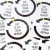 Naklejka Eat Sleep Train Repeat