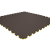 Tatami puzzlowe EVA 2 cm – czarno-żółte, 100 × 100 cm