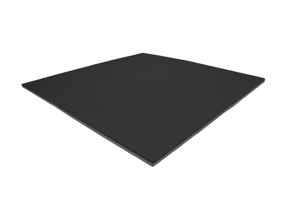 Tatami puzzlowe EVA 4 cm – czarno-szare, 100 × 100 cm - NA ZAMÓWIENIE